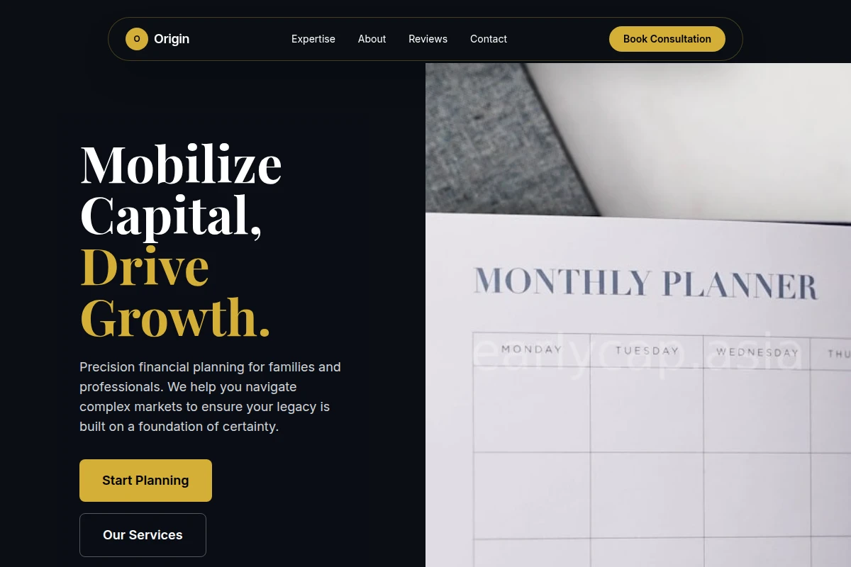 Premium Business Valuation Website Design
